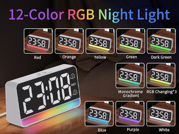 Choose from 8 solid colors and 4 dynamic RGB lighting effects.