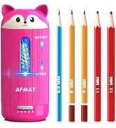 AFMAT Electric Pencil Sharpener, Fully Automatic, for 6.5-12mm Pencils | Rechargeable & Cordless,...
