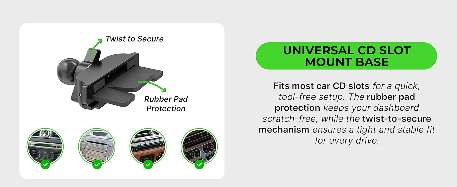 Universal CD Mount Base