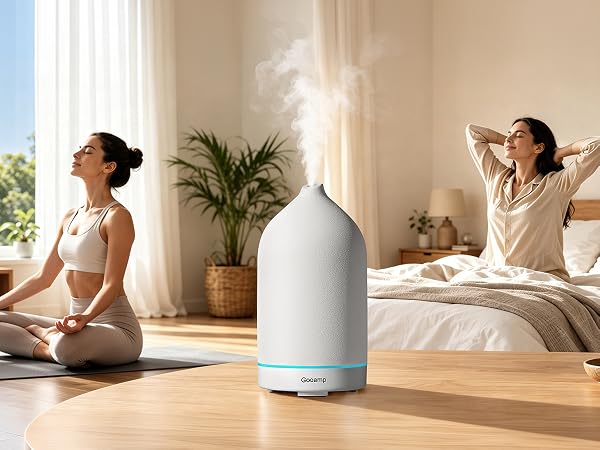 Gooamp 200ML Ceramic Essential Oil Diffuser