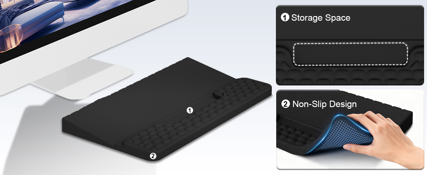 keyboard pad with wrist support