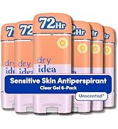 Dry Idea Gel Deodorant & Antiperspirant for Women - Hypoallergenic for Sensitive Skin, 2X Longer ...
