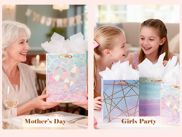 Marble Pattern Gift Bag