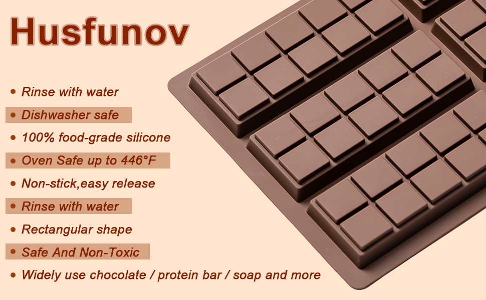 Chocolate Bar Mold Deep Dubai 1 Inch Pistachio Chocolate Bar Silicone Thick Mold for Stuffed Bar,