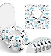 30 Pack Toilet Seat Covers Disposable, Large Waterproof Potty Covers for Toddlers, Kids, and Adul...