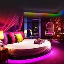 Music Sync LED Strip Lights, WS2811 12V Addressable RGB LED Strip Dream Color Pixels Light 11