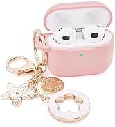 VISOOM Case for Airpods 3 Pink Airpods 3rd Cases 2021 Silicone for iPod 3 Earbuds Case Cover Wome...