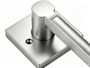 nickel passage door handle