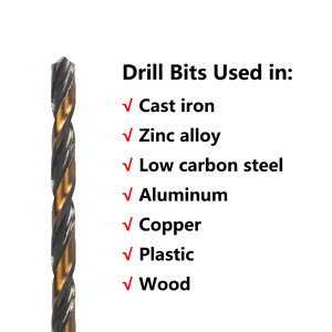 VALYRIANTOOL 1/16“ Black Gold Hex Drill Bits