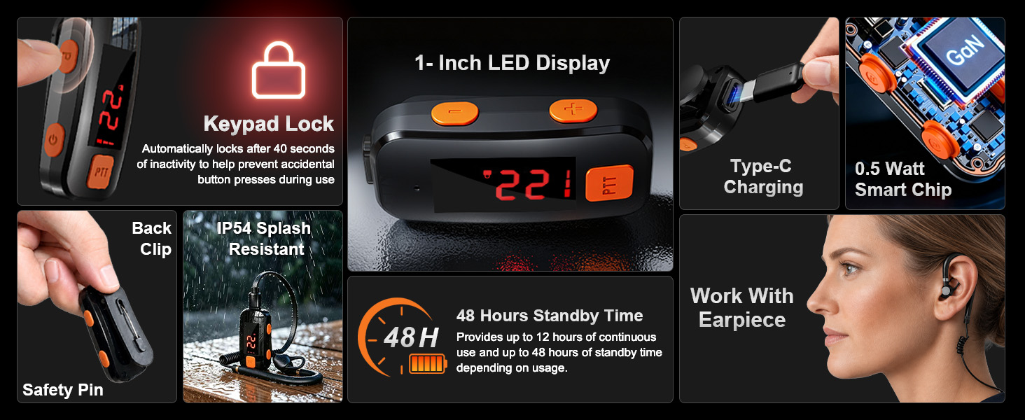 mini walkie talkies with earpieces biking walkie talkies