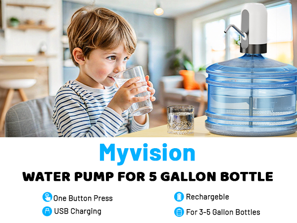 Myvision 3-5 Gallon Bottle Water Pump