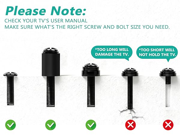 tv wall mount screws