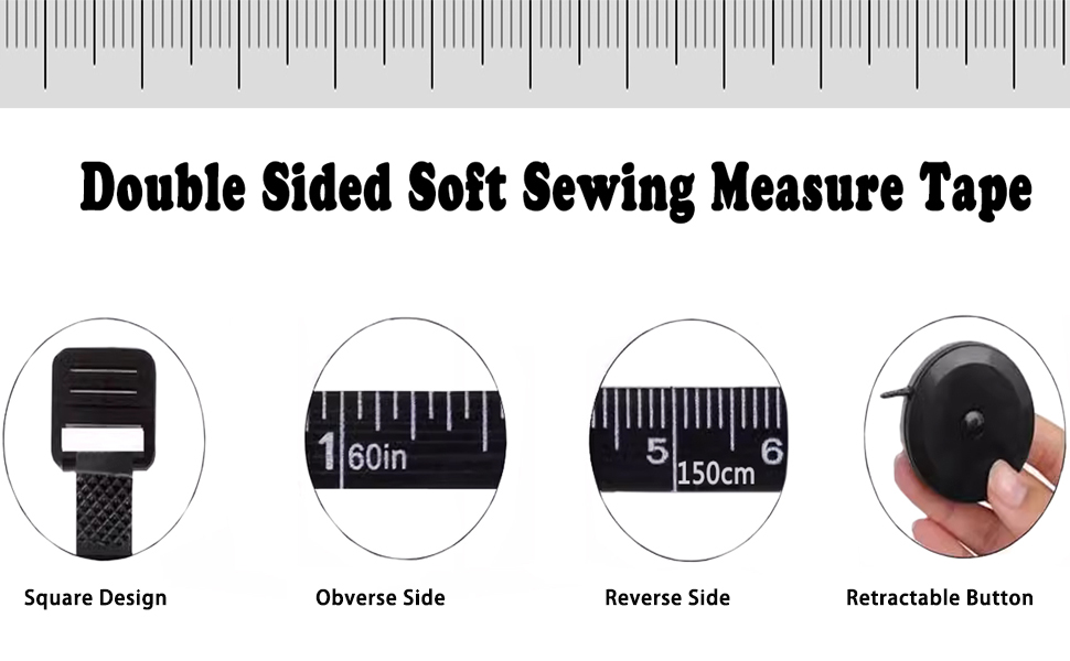 Tape Measures Retractable Fabric Soft Measuring