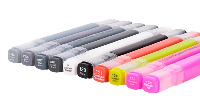 Dual tip markers for art class