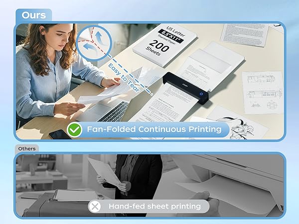 D810 Thermal Printer Paper 8.5 x 11 Inch, Advanced Thermal Printing, US Letter Size Thermal Paper