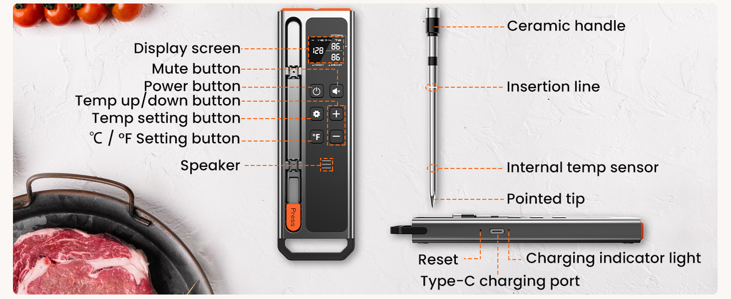 wireless meat thermometer