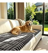 SUBRTEX Couch Cover for Dogs, Non-Slip Sofa Mat Washable, Thick Sofa Slipcover Cushion Protector ...