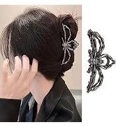 Spider Hair Clips Metal Black Hair Claw Clips with Design Hair Accessories for Thin/Thick Hair La...