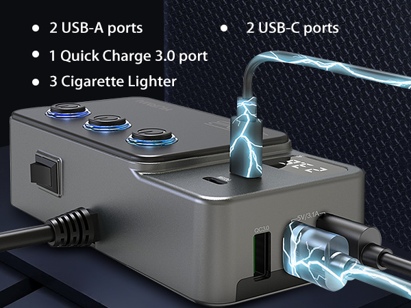 Cigarette Lighter Splitter