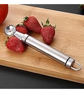Stainless Steel Strawberry Huller and Tomato Stem Corer Tool Multi-Function Stainless Corer and P...