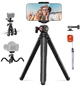 NEEWER Tripod for iPhone with Remote, Mini Flexible Phone Tripod Stand Vlog Selfie Stick with Pho...
