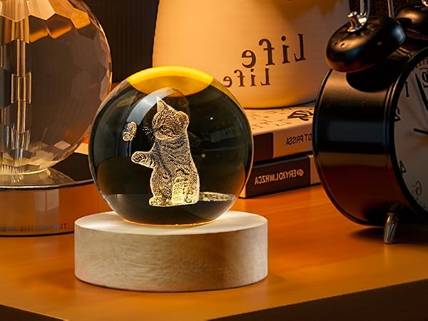 2.3IN CRYSTAL BALL FIGURINES