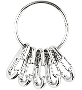 Swatom Mini SF Alloy Carabiner Clip Tiny Spring Snap Hook Carabiners for Backpack Bottle Using Ke...