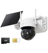 Anlapus 4G LTE Cellular Security Camera, 4MP 2.5K Solar Powered Camera | Outdoor, Pan/Tilt with 3...