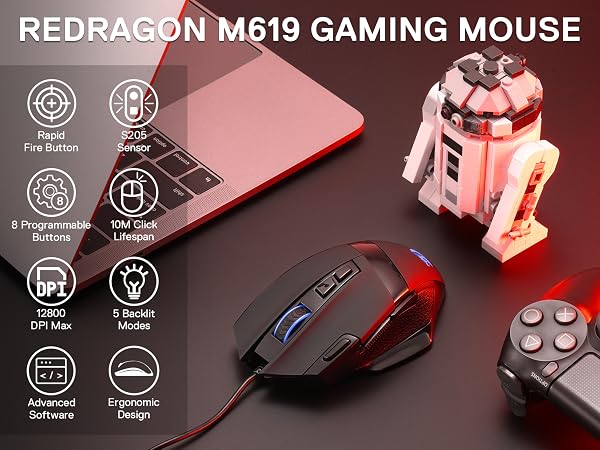 m619 gaming mouse