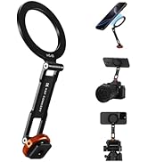 K&F CONCEPT Magnetic Metal Phone Mount with Cold Shoe Mount, Adjustable Rotatable Phone Holder Ad...
