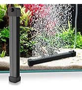 hygger Weighted Nano Mist Bubble Wall Bar, 9.8" Self-Sinking ABS Air Stone Strip with Gentle Oxyg...