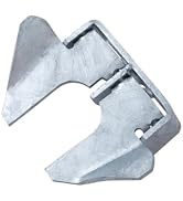 VIVIDA Wall Mount Butterfly Latch 1-3/8" to 1-5/8", Gate Fork Lock with Padlock Hole, Chain Link ...