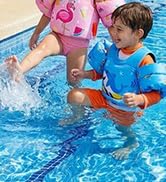 MoKo Toddler Swim Vest for Kids 13-30/20-50/22-66lbs, Swim Arm Floaties Cartoon Swimming Water Wi...