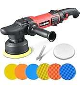 AOBEN Buffer Polisher,5 inch Dual Action Polisher,Long Orbit 16mm Random Buffer Polisher kit with...