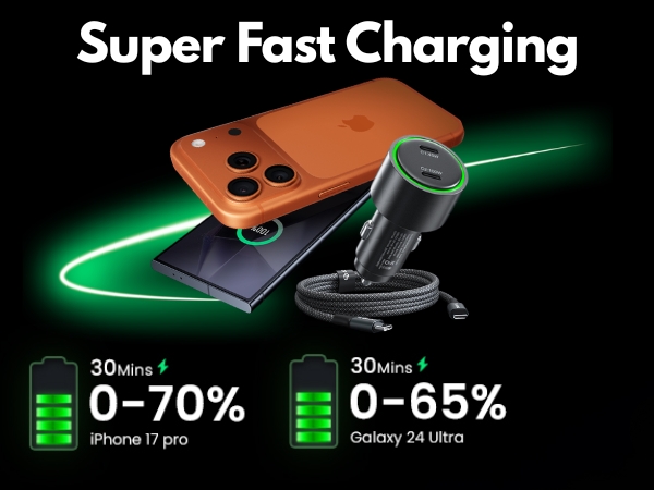 Fast USB-C car charger