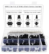 OCR 2.5mm Pitch JST SM Connector 2 3 4 5 Pin Male/ Female Housing Plug Connector Assortment Kit 5...