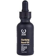 ZEUS Clarifying Beard Oil, Facial Hair Oil for Sensitive & Blemish-Prone Skin, Nourishes & Revita...