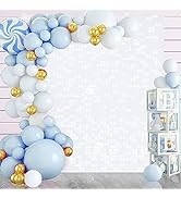 Iridescent White Shimmer Backdrop Wall Background Decor for Birthday Party Wedding Anniversary St...