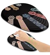Hokafenle Ergonomic Mouse Pad Wrist Support with Stepped-Wedge Design, Wrist Rest Pain Relief Mou...