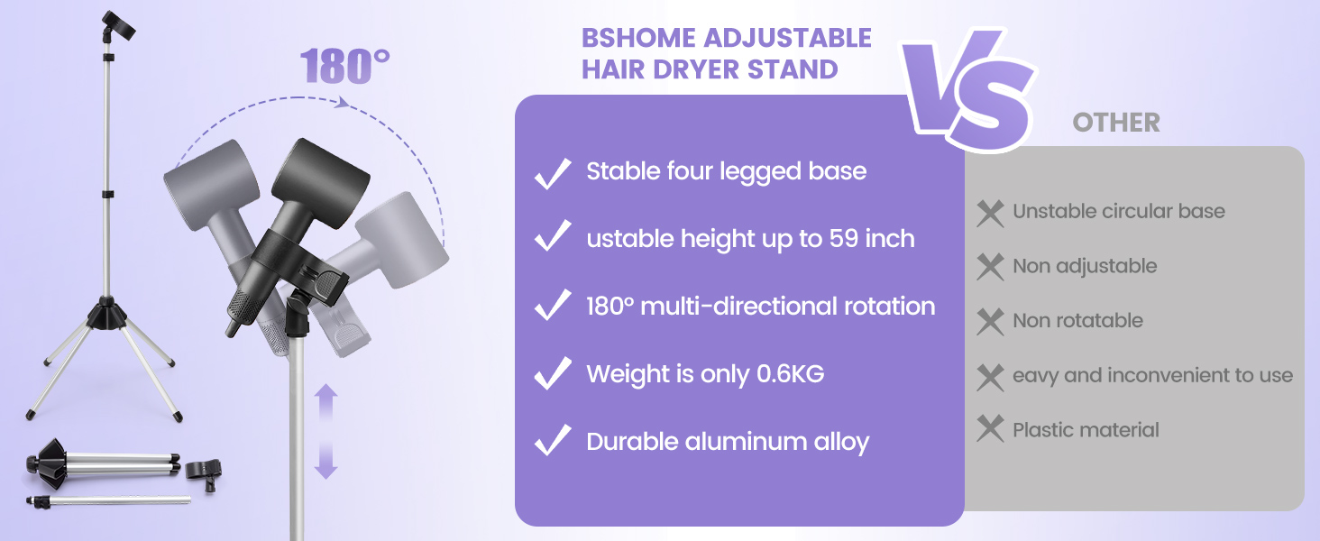 hair dryer holder stand