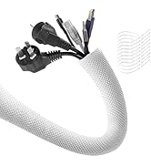 AGPTEK Cable Sleeve Cover, 10ft - 4/5 inch Dog Cat Cord Protector Management, Protect Cables from...