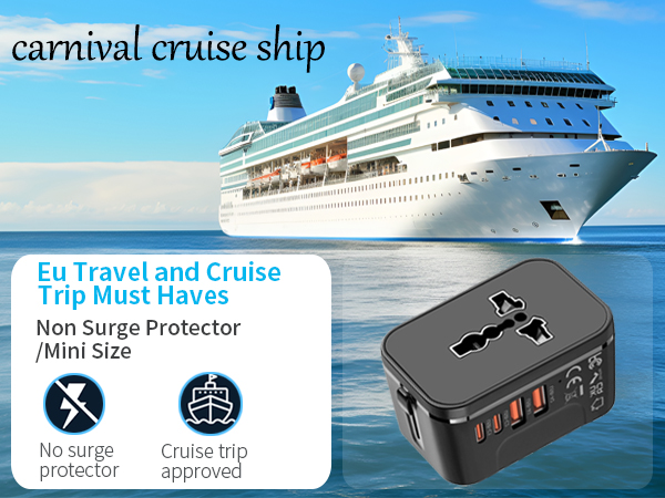 European plug type C worldwide travel adapter 4 ports all in one GaN tech fast charge international