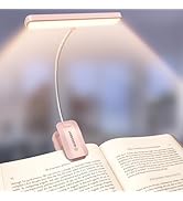 Glocusent 26 LED Book Light, 1200 mAh 90 Hrs Lasting Rechargeable Reading Light, 5 Amber Colors &...