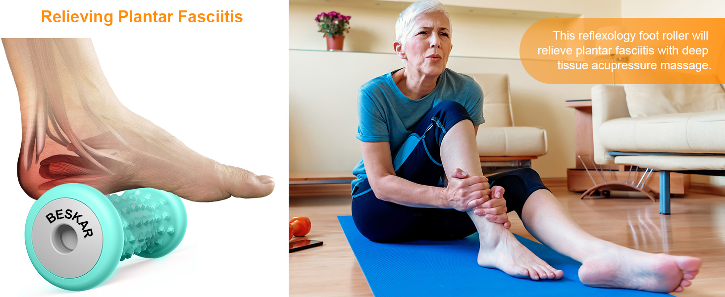 Foot Massage Roller for Deep Tissue Acupresssure Recovery Reflexology