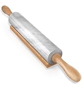 Koville Marble Rolling Pin, Non-Stick African Stone Polished Dough Roller, Pasta, Dumpling, Ravio...