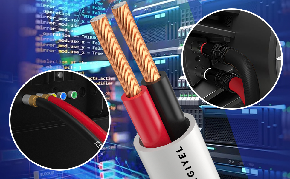 2 Conductors Red Black Cable
