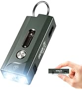 BORUIT A1 Mini Keychain Flashlight with Clip, Magnetic and Sidelight | Small Flashlights Powerful...