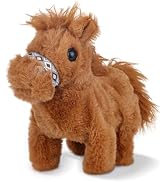 Comnonage Walking Pony Toy, Interactive Horse Plush Toy Stuffed Animal with Sound Shaking Tail, 7...