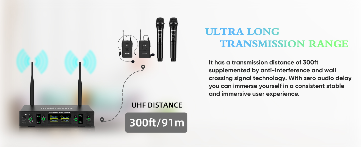 LONG TRANSMISSION RANGE