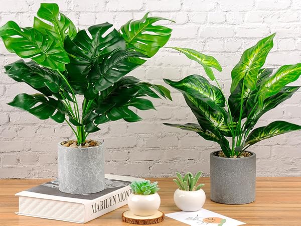 Fake potted plants